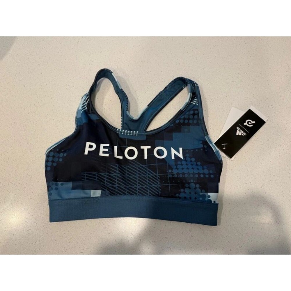 Peloton Adidas Blue Sports Bra Women’s Size Small